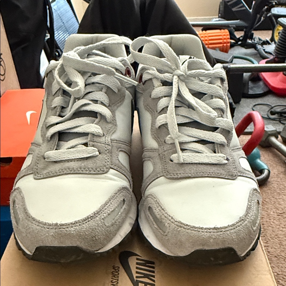 Nike Classic White and Gray Sneakers
